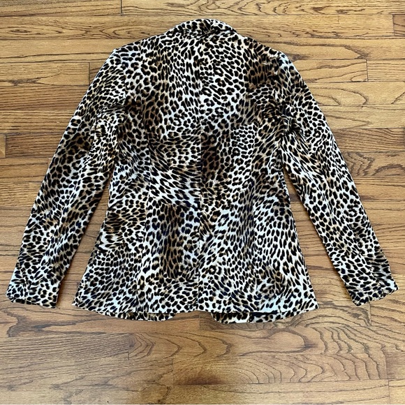 Libby Edelman Velvet Leopard Print Blazer Jacket Women’s XS - Picture 8 of 8